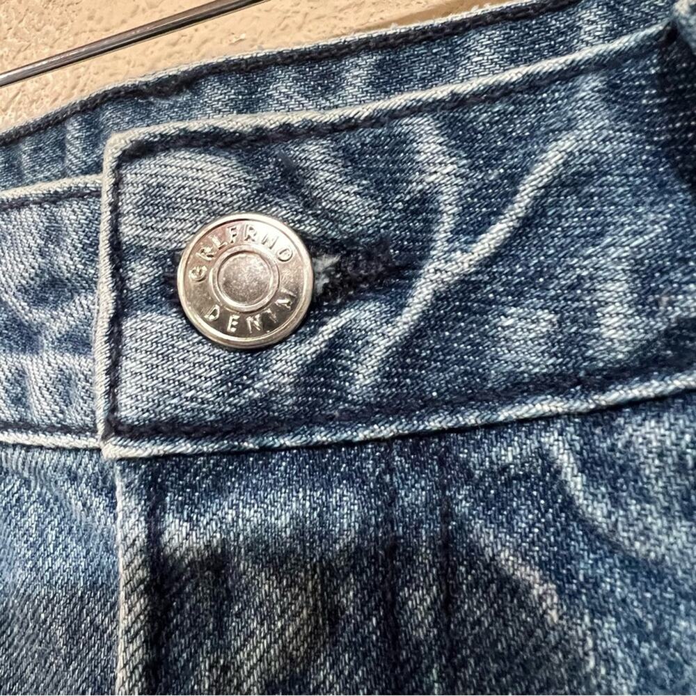 GRLFRND Denim Natalie raw hemline high waist jean skirt 27/4 - Picture 3 of 7